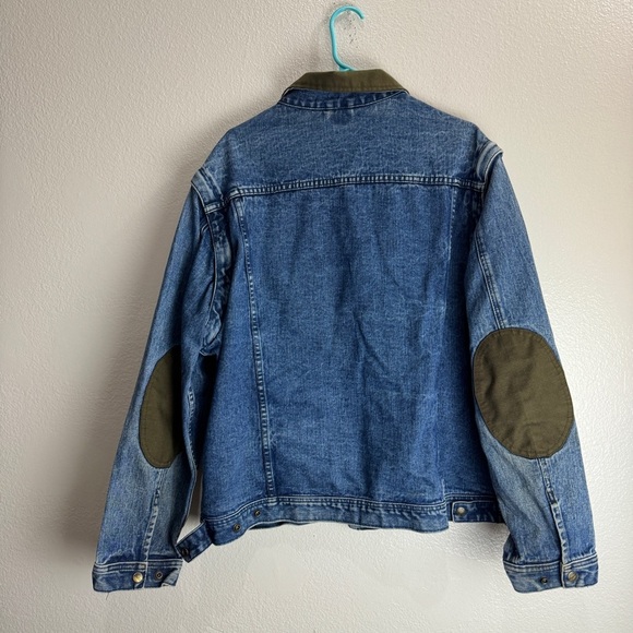Dakota Vintage Denim Jacket Zip Off Sleeves Size XL - Picture 8 of 12